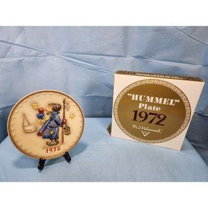 M.J. Hummel 7" Annual Plate 1972 in bas relief Limited Edition West Germany